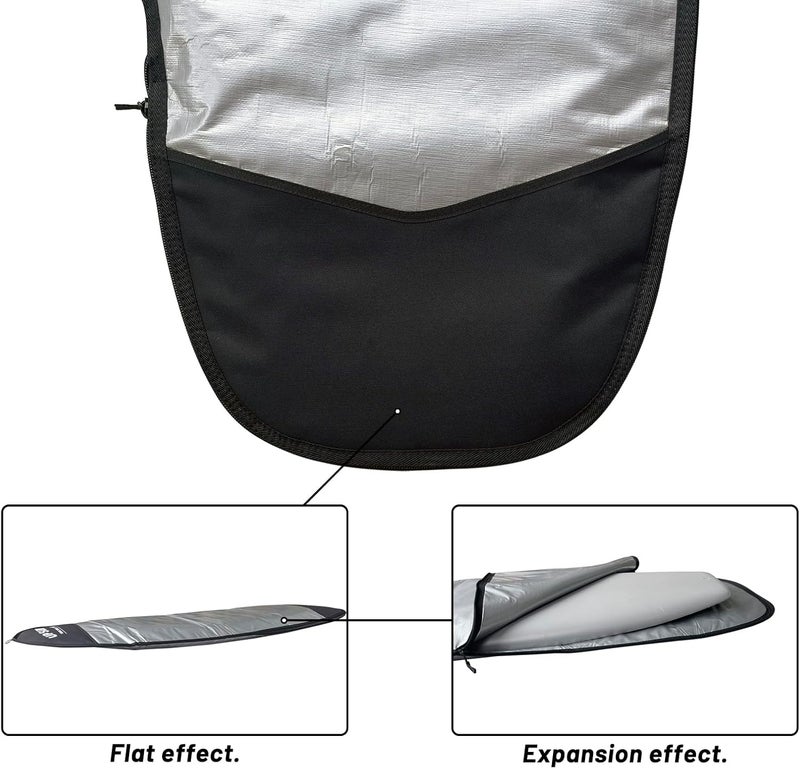 UP SURF Surfboard Bag, Daylight Bags for Fish/Hybrid Surfboards, for Size Fish/Hybrid board 5'4'', 5'8'',6'0'',6'4'',6'8'',Surfboard cover for Storage and Transport Surfboard - Image 3